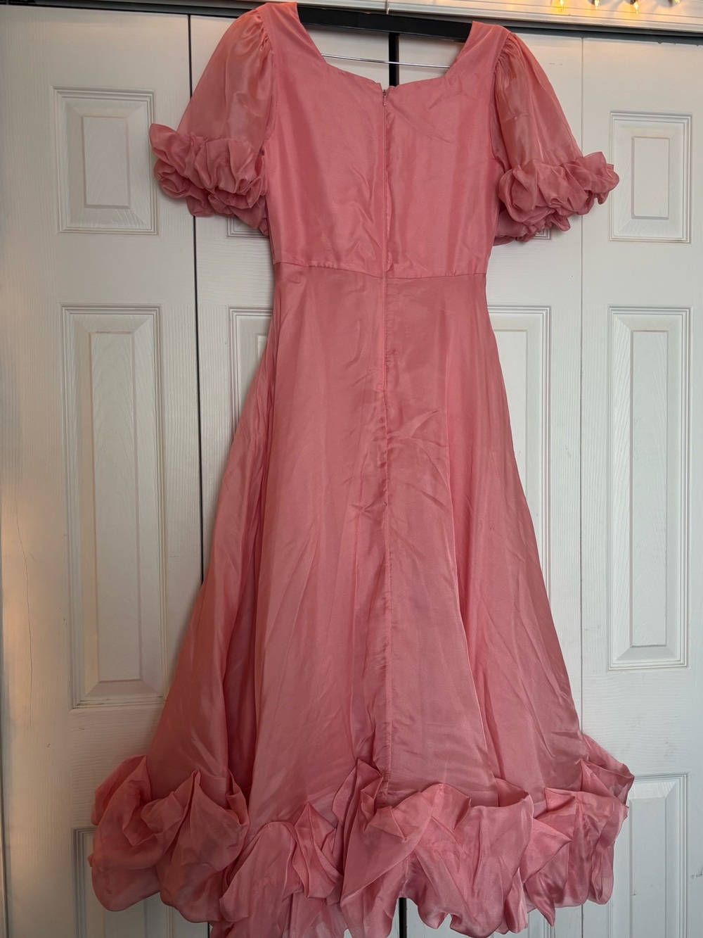 Ivy City Co Pink Maxi Dress with Ruffle Hem - Picture 7 of 8